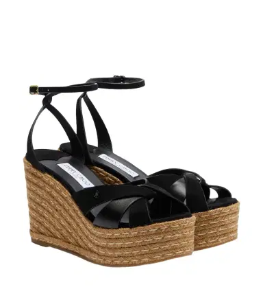 Jimmy Choo Korra suede wedge sandals | Thumbnail 1