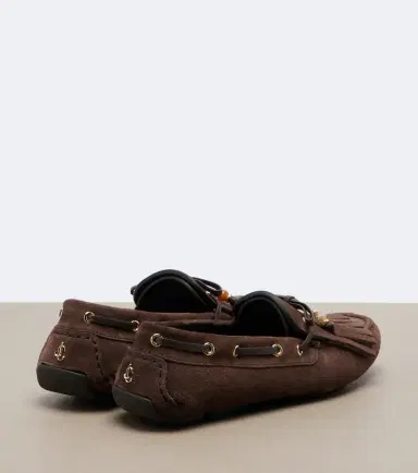 Jimmy Choo Manon fringed suede boat shoes | Thumbnail 3