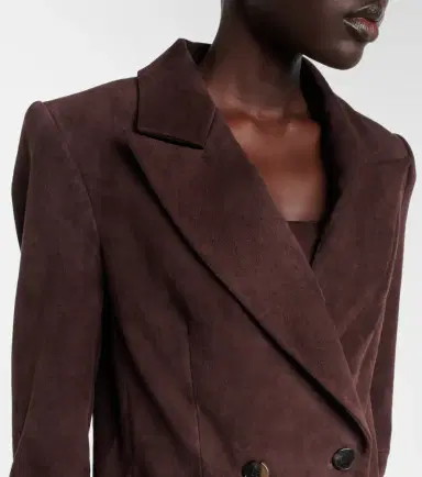 STOULS Jones double-breasted suede blazer | Thumbnail 4 STOULS Jones double-breasted suede blazer | Thumbnail 4