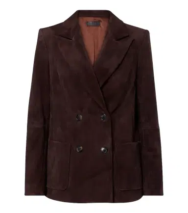 STOULS Jones double-breasted suede blazer | Thumbnail 1 STOULS Jones double-breasted suede blazer | Thumbnail 1