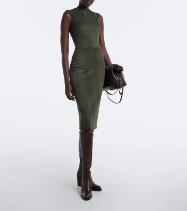 STOULS Evita suede midi dress | Thumbnail 4