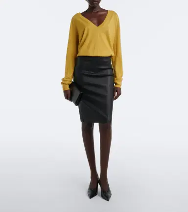 STOULS Gilda leather midi skirt | Thumbnail 5