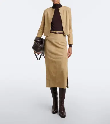 STOULS Winona suede midi skirt | Thumbnail 2
