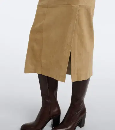 STOULS Winona suede midi skirt | Thumbnail 3