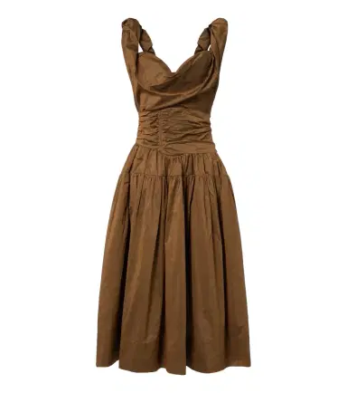 Vivienne Westwood Sunday cotton-blend twill midi dress | Thumbnail 1