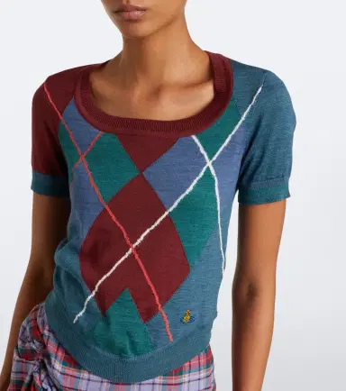 Vivienne Westwood Argyle wool and cotton sweater | Thumbnail 2 Vivienne Westwood Argyle wool and cotton sweater | Thumbnail 2