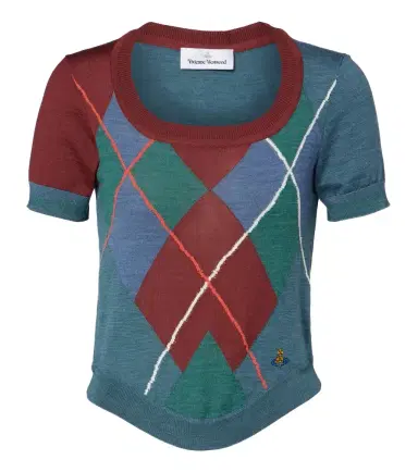 Vivienne Westwood Argyle wool and cotton sweater | Thumbnail 1 Vivienne Westwood Argyle wool and cotton sweater | Thumbnail 1