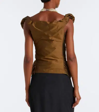 Vivienne Westwood Ginnie off-shoulder twill top | Thumbnail 2