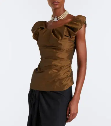 Vivienne Westwood Ginnie off-shoulder twill top | Thumbnail 3