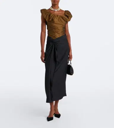 Vivienne Westwood Ginnie off-shoulder twill top | Thumbnail 4