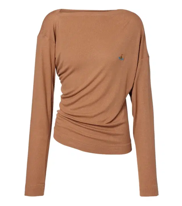 Vivienne Westwood Draped ribbed-knit top