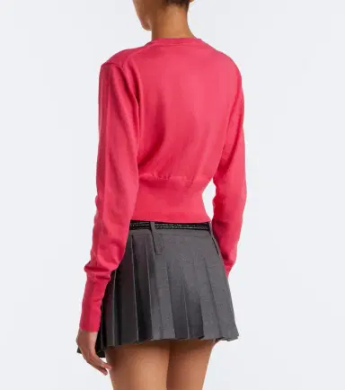 Vivienne Westwood Bea cropped cotton and cashmere cardigan | Thumbnail 3 Vivienne Westwood Bea cropped cotton and cashmere cardigan | Thumbnail 3