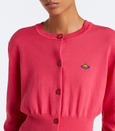 Vivienne Westwood Bea cropped cotton and cashmere cardigan | Thumbnail 4 Vivienne Westwood Bea cropped cotton and cashmere cardigan | Thumbnail 4