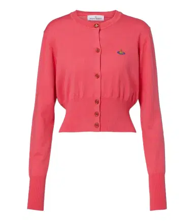 Vivienne Westwood Bea cropped cotton and cashmere cardigan | Thumbnail 1 Vivienne Westwood Bea cropped cotton and cashmere cardigan | Thumbnail 1