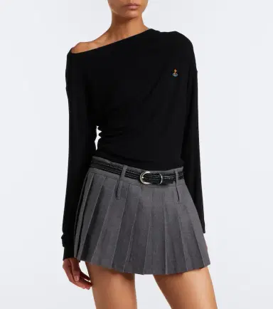 Vivienne Westwood Draped ribbed-knit top | Thumbnail 2