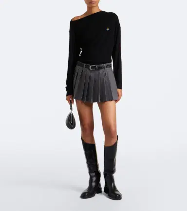 Vivienne Westwood Draped ribbed-knit top | Thumbnail 3