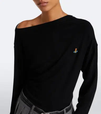 Vivienne Westwood Draped ribbed-knit top | Thumbnail 5