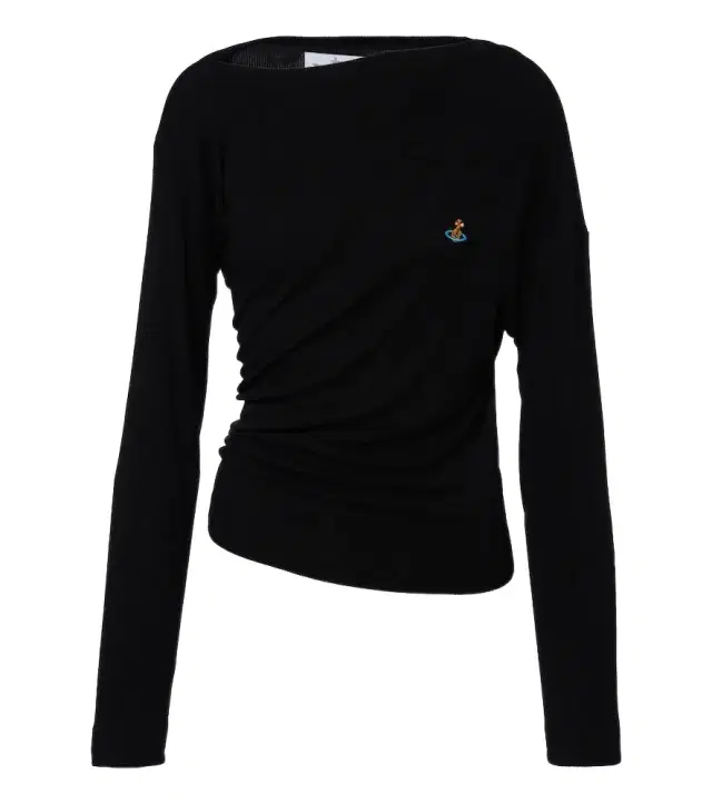 Vivienne Westwood Draped ribbed-knit top