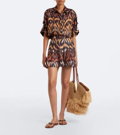 Zimmermann Aster printed silk habutai shorts | Thumbnail 4 Zimmermann Aster printed silk habutai shorts | Thumbnail 4
