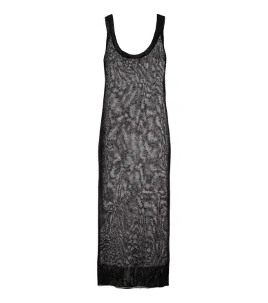 Alaïa Alaïa Semi-sheer linen and silk midi dress | Thumbnail 1