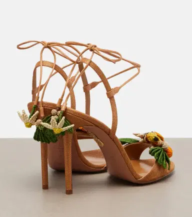 Aquazzura Birdsong raffia sandals | Thumbnail 2 Aquazzura Birdsong raffia sandals | Thumbnail 2