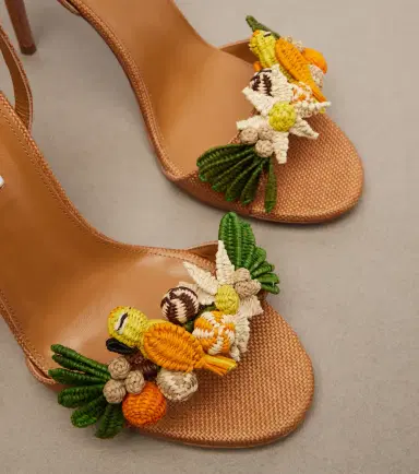 Aquazzura Birdsong raffia sandals | Thumbnail 4 Aquazzura Birdsong raffia sandals | Thumbnail 4