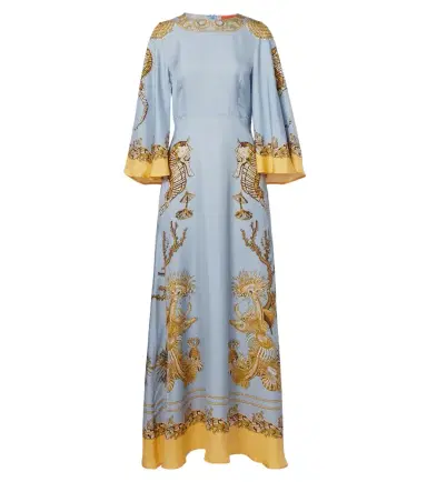 La DoubleJ Sorella printed silk twill maxi dress | Thumbnail 1