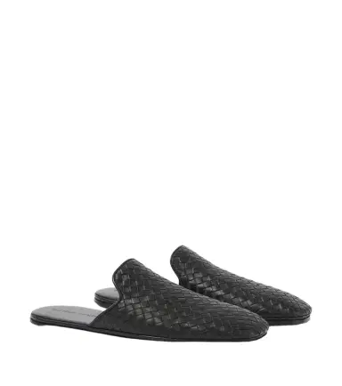 Bottega Veneta Palazzo Intrecciato leather mules | Thumbnail 1 Bottega Veneta Palazzo Intrecciato leather mules | Thumbnail 1