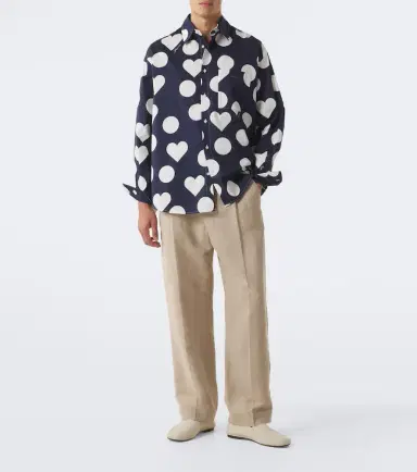 Jacquemus Camargue polka-dot cotton poplin shirt | Thumbnail 2