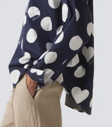 Jacquemus Camargue polka-dot cotton poplin shirt | Thumbnail 6