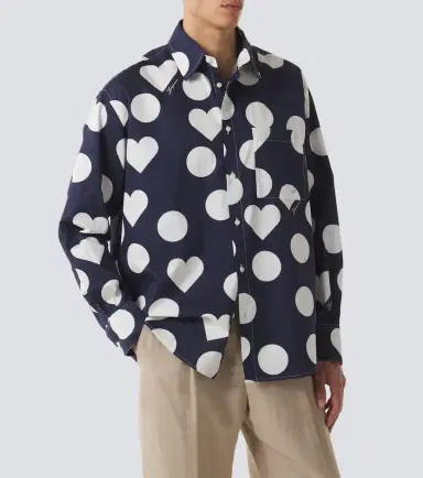 Jacquemus Camargue polka-dot cotton poplin shirt | Thumbnail 8