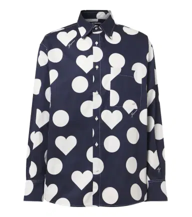 Jacquemus Camargue polka-dot cotton poplin shirt | Thumbnail 1