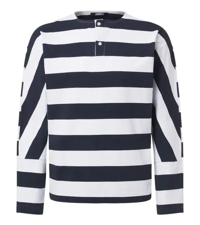 Jacquemus Marinière striped cotton jersey Henley shirt