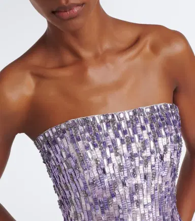 Jenny Packham Lucille sequined strapless gown | Thumbnail 2 Jenny Packham Lucille sequined strapless gown | Thumbnail 2