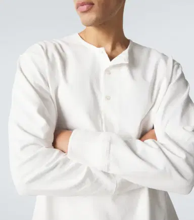 Studio Nicholson Kuyto cotton jersey Henley shirt | Thumbnail 3