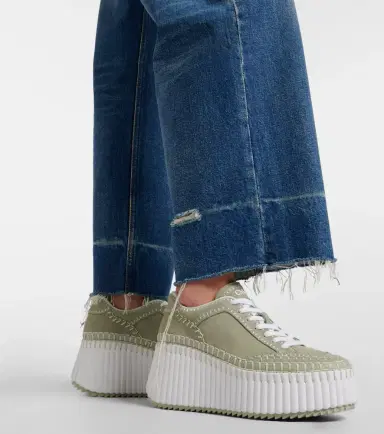 Chloe Chloé Nama suede platform sneakers | Thumbnail 6