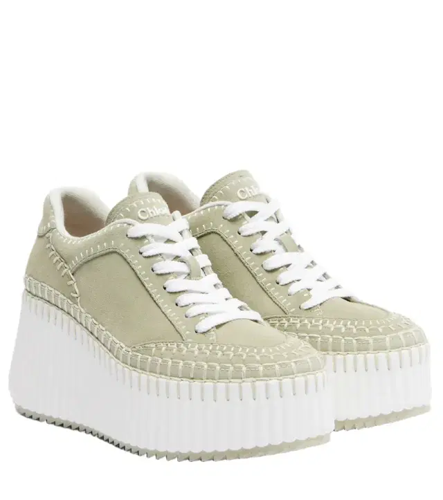 Chloe Chloé Nama suede platform sneakers