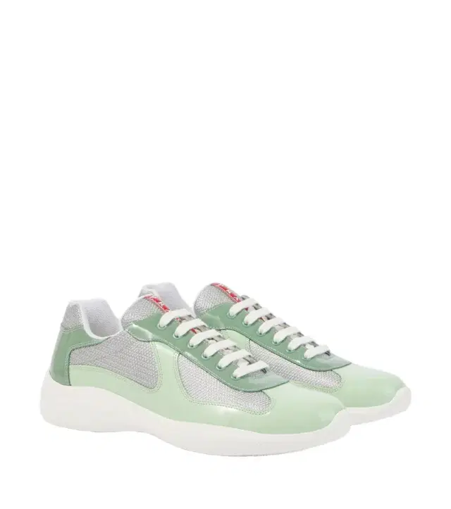 Prada America's Cup leather-trimmed sneakers