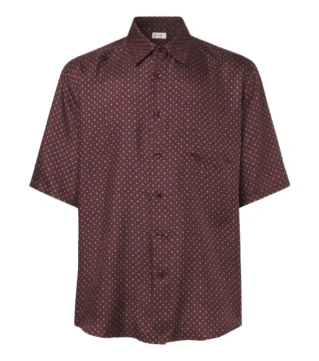 Saint Laurent Printed silk twill shirt
