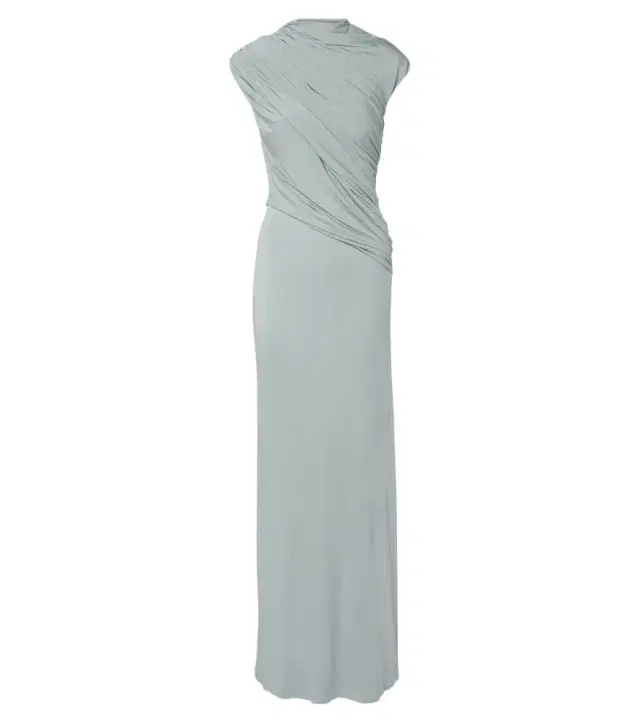 Tove Saffron draped jersey maxi dress