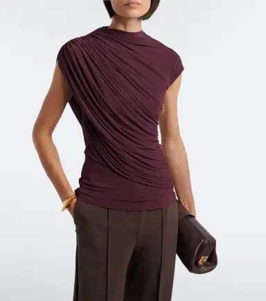 Tove Khari draped jersey top | Thumbnail 3