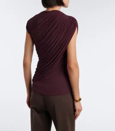 Tove Khari draped jersey top | Thumbnail 4