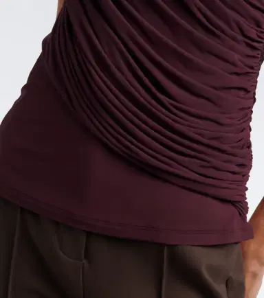 Tove Khari draped jersey top | Thumbnail 5