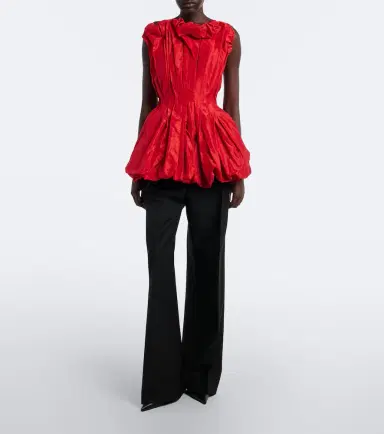 Tove Marina peplum silk taffeta top | Thumbnail 3 Tove Marina peplum silk taffeta top | Thumbnail 3