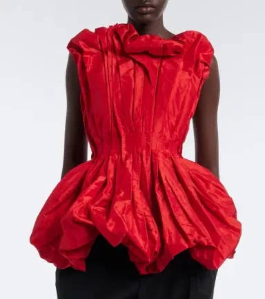 Tove Marina peplum silk taffeta top | Thumbnail 4 Tove Marina peplum silk taffeta top | Thumbnail 4