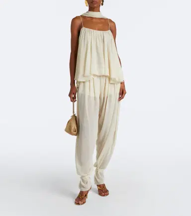 DE LA VALI Ines chiffon balloon pants | Thumbnail 6 DE LA VALI Ines chiffon balloon pants | Thumbnail 6