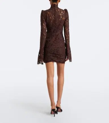 DE LA VALI Bodita cotton-blend lace minidress | Thumbnail 5