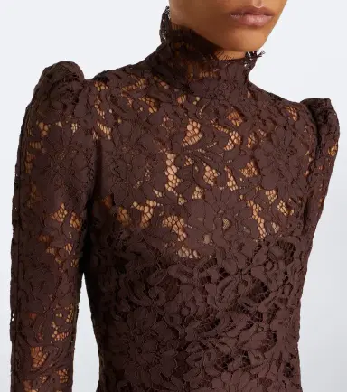 DE LA VALI Bodita cotton-blend lace minidress | Thumbnail 6