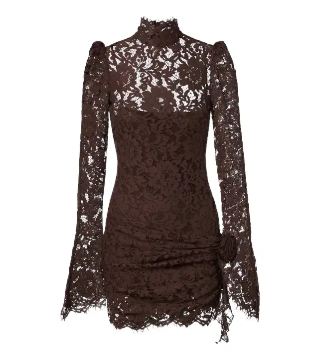De La Vali Bodita cotton-blend lace minidress