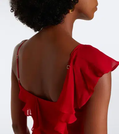 DE LA VALI Mayara ruffled georgette gown | Thumbnail 5 DE LA VALI Mayara ruffled georgette gown | Thumbnail 5